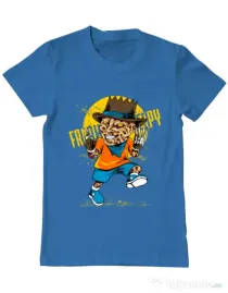 Tricou ADLER barbat The nightmare Albastru azuriu
