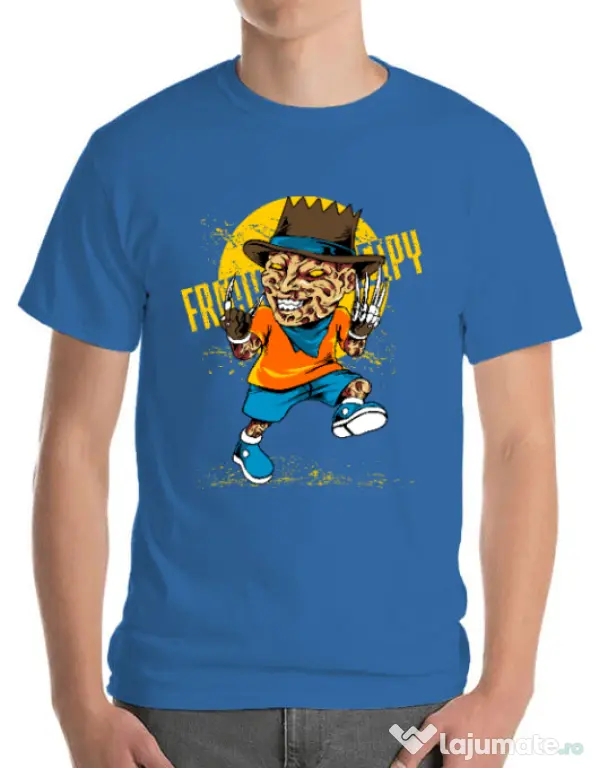 Tricou ADLER barbat The nightmare Albastru azuriu