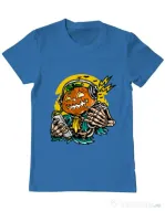 Tricou ADLER barbat Pumpkin Music Albastru azuriu