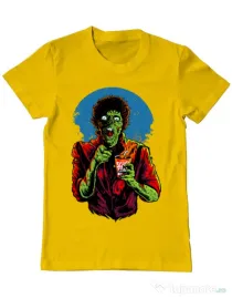 Tricou ADLER barbat I want you to dance Galben