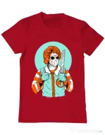 Tricou ADLER barbat Clown killer Rosu