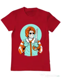 Tricou ADLER barbat Clown killer Rosu