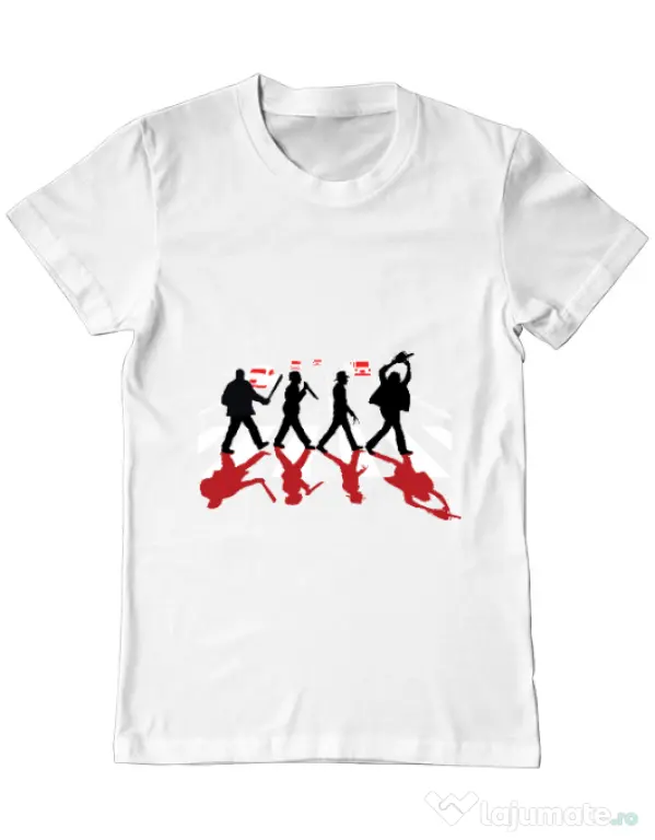 Tricou ADLER barbat Abbey road killer Alb