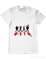 Tricou ADLER barbat Abbey road killer Alb