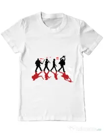 Tricou ADLER barbat Abbey road killer Alb