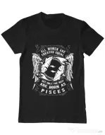 Tricou ADLER barbat The best women are born as Pisces Negru