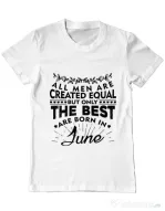 Tricou ADLER barbat The best men are born in June Alb