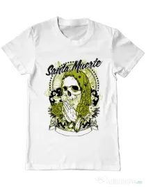 Tricou ADLER barbat Holy death Alb