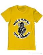 Tricou ADLER barbat Sons of anarchy Galben