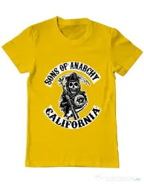 Tricou ADLER barbat Sons of anarchy Galben