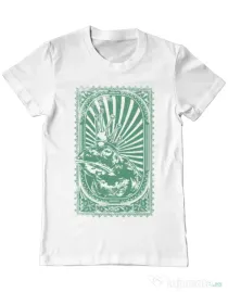Tricou ADLER barbat Frog king Alb
