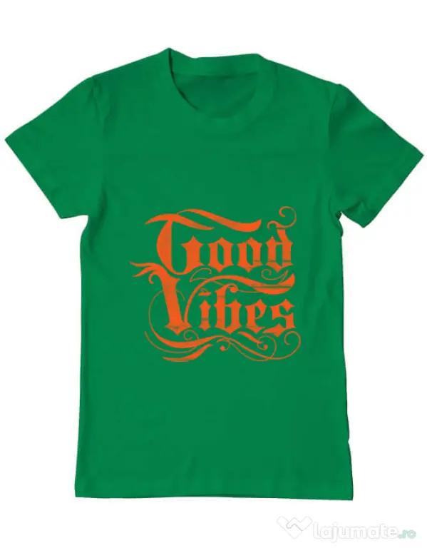 Tricou ADLER barbat Good vibes Verde mediu