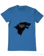 Tricou ADLER barbat Winter is coming Stark Albastru azuriu