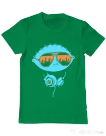 Tricou ADLER barbat Dj Stewie Verde mediu