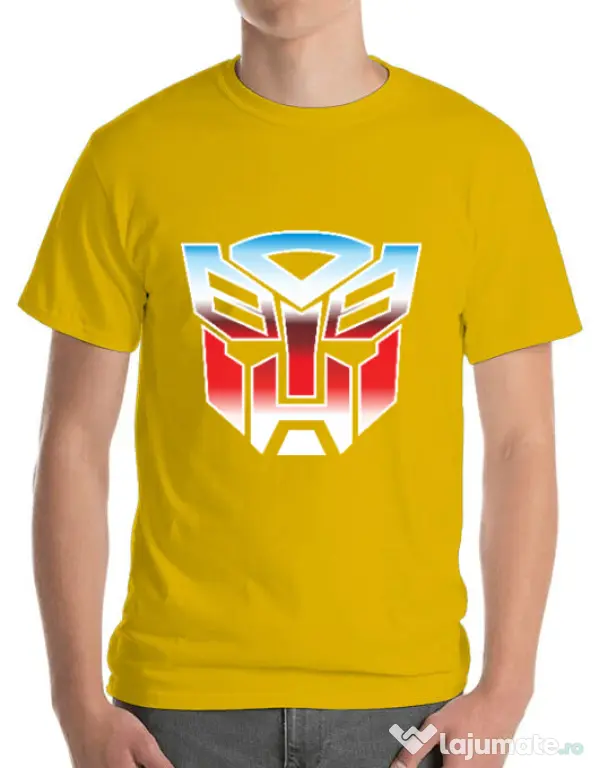 Tricou ADLER barbat Transformers Galben