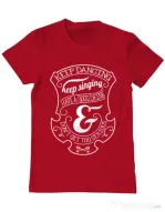 Tricou ADLER barbat Keep dancing Rosu