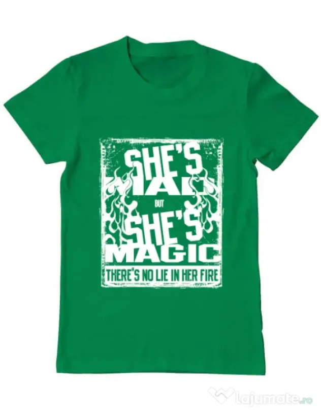 Tricou ADLER barbat Mad but magic Verde mediu
