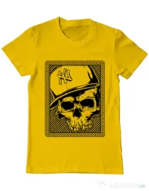 Tricou ADLER barbat Minimal Galben