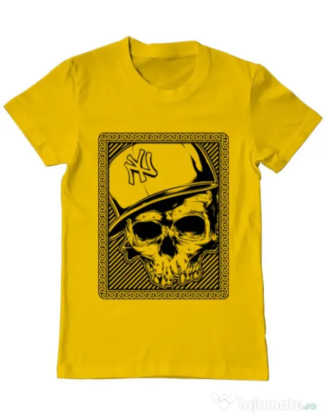 Tricou ADLER barbat Minimal Galben