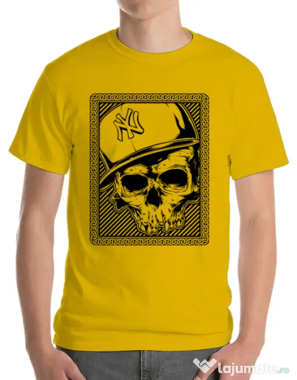Tricou ADLER barbat Minimal Galben