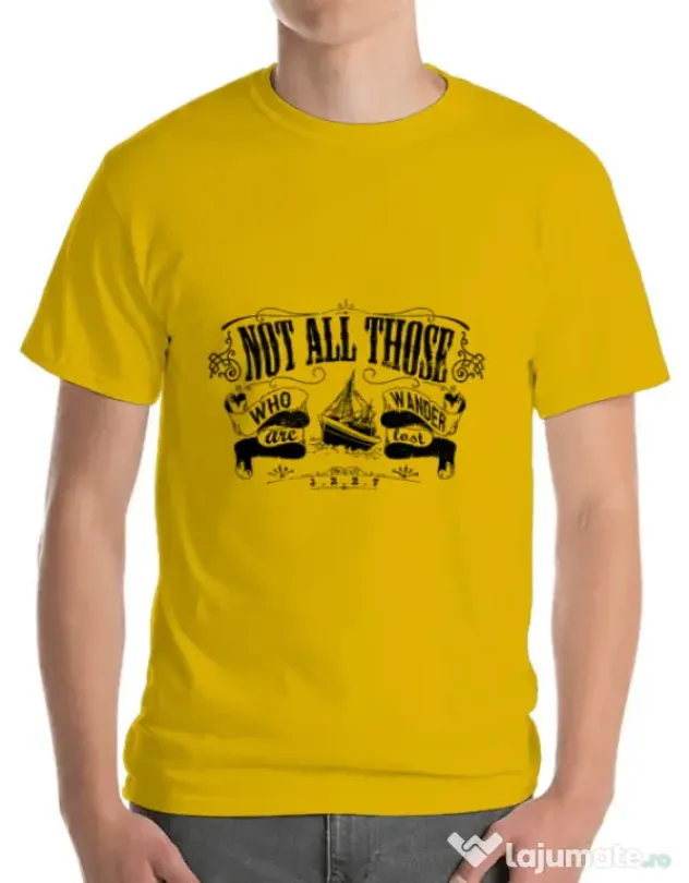 Tricou ADLER barbat Not lost Galben