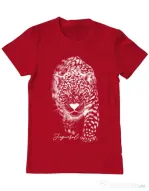 Tricou ADLER barbat Jaguarul Alb Rosu