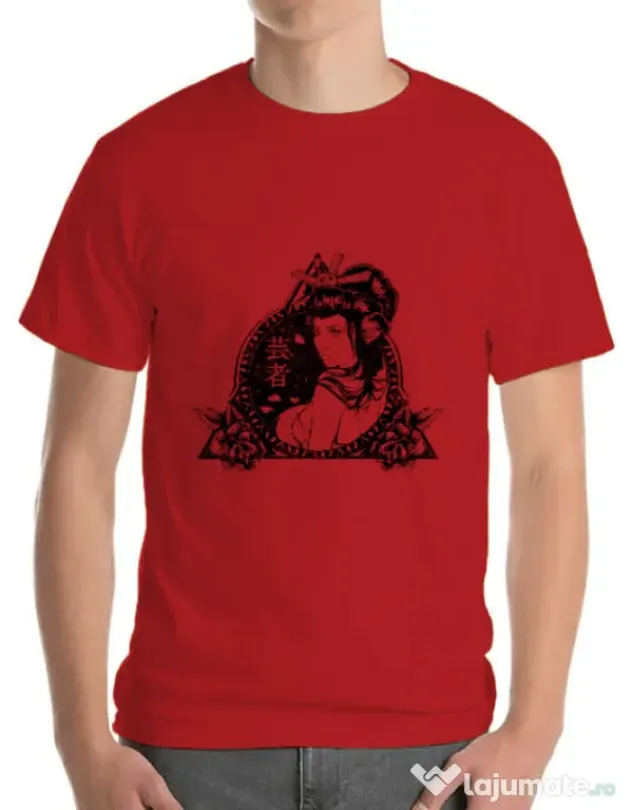 Tricou ADLER barbat Oriental vibes Rosu