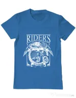 Tricou ADLER barbat Riders on the storm Albastru azuriu