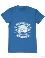 Tricou ADLER barbat Skull symbol Albastru azuriu