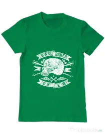 Tricou ADLER barbat Skull symbol Verde mediu