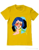 Tricou ADLER barbat Dreamy girl Galben
