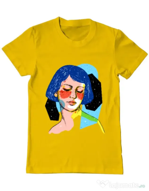 Tricou ADLER barbat Dreamy girl Galben