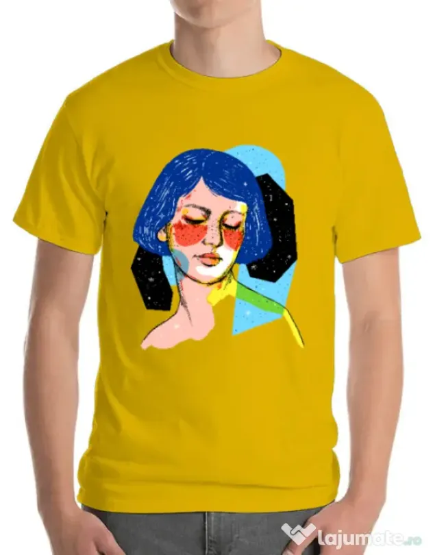Tricou ADLER barbat Dreamy girl Galben