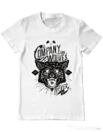 Tricou ADLER barbat Company of wolves Alb