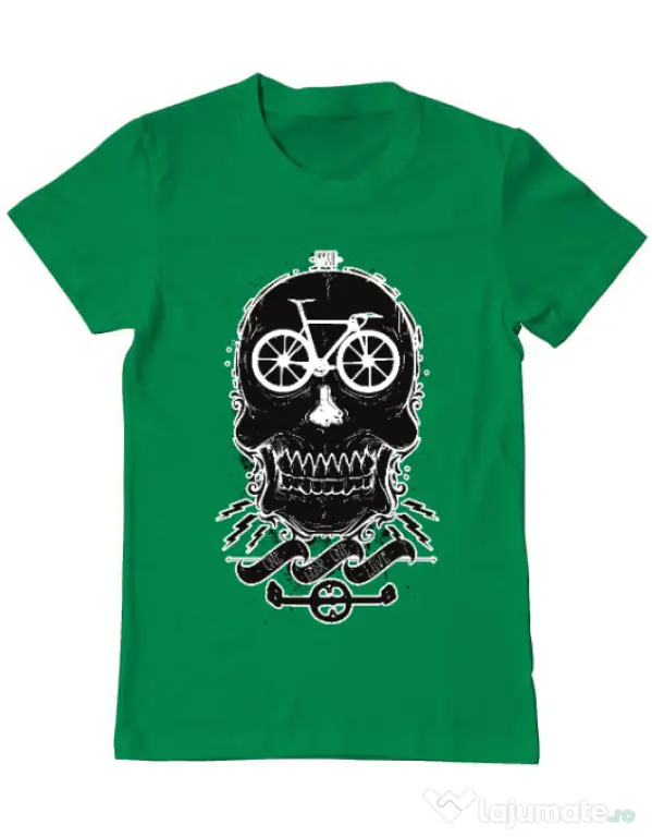 Tricou ADLER barbat Bicycle love Verde mediu