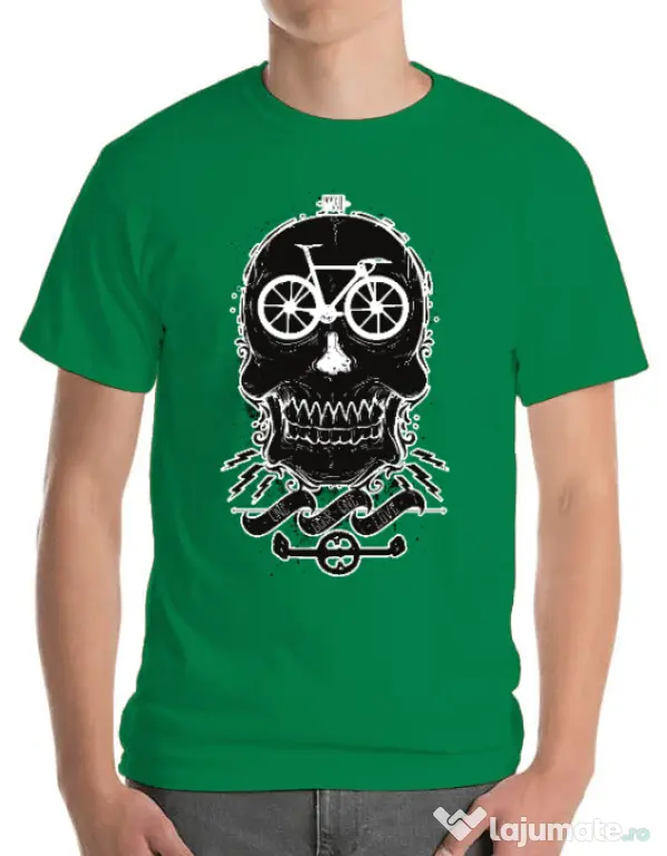 Tricou ADLER barbat Bicycle love Verde mediu