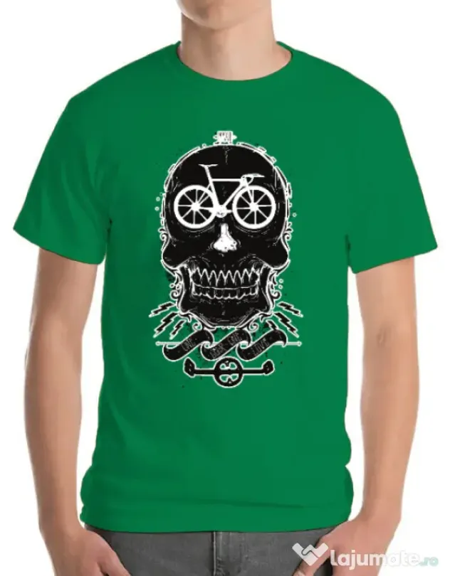 Tricou ADLER barbat Bicycle love Verde mediu