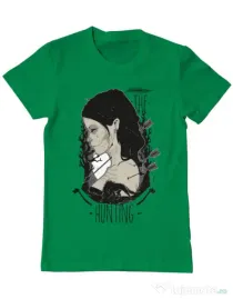 Tricou ADLER barbat The hunting Verde mediu