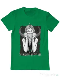 Tricou ADLER barbat The Daughters Of The Moon Verde mediu