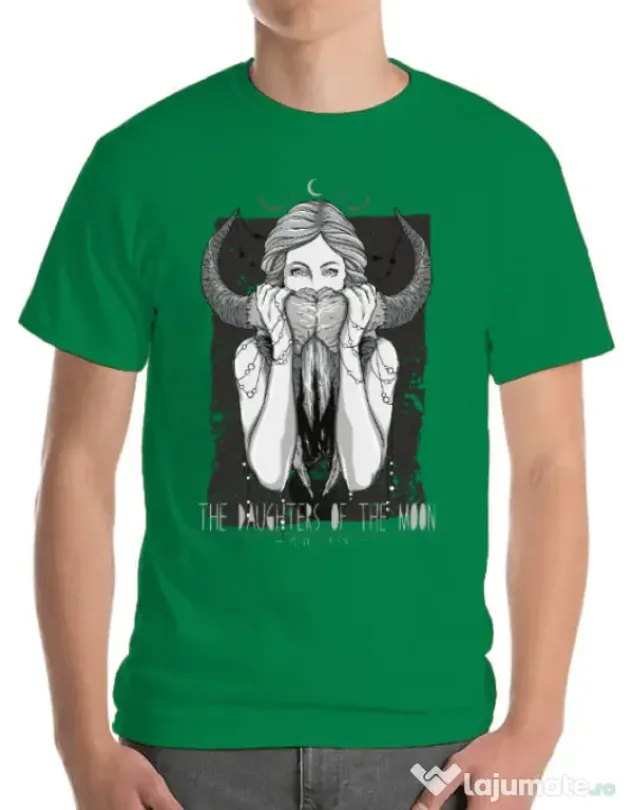Tricou ADLER barbat The Daughters Of The Moon Verde mediu