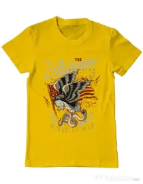 Tricou ADLER barbat Wings of war Galben