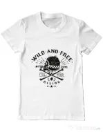 Tricou ADLER barbat Wild and free Alb