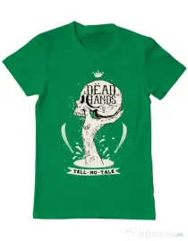 Tricou ADLER barbat Dead hands Verde mediu