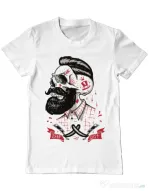 Tricou ADLER barbat Deep cuts Alb