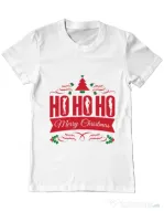 Tricou ADLER barbat Ho ho ho Merry Christmas Alb