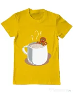Tricou ADLER barbat Gingerbread man Galben