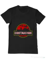Tricou ADLER barbat Christmas park Negru