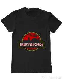 Tricou ADLER barbat Christmas park Negru