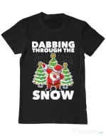 Tricou ADLER barbat Dabbing Santa Negru