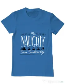 Tricou ADLER barbat Be naughty Albastru azuriu